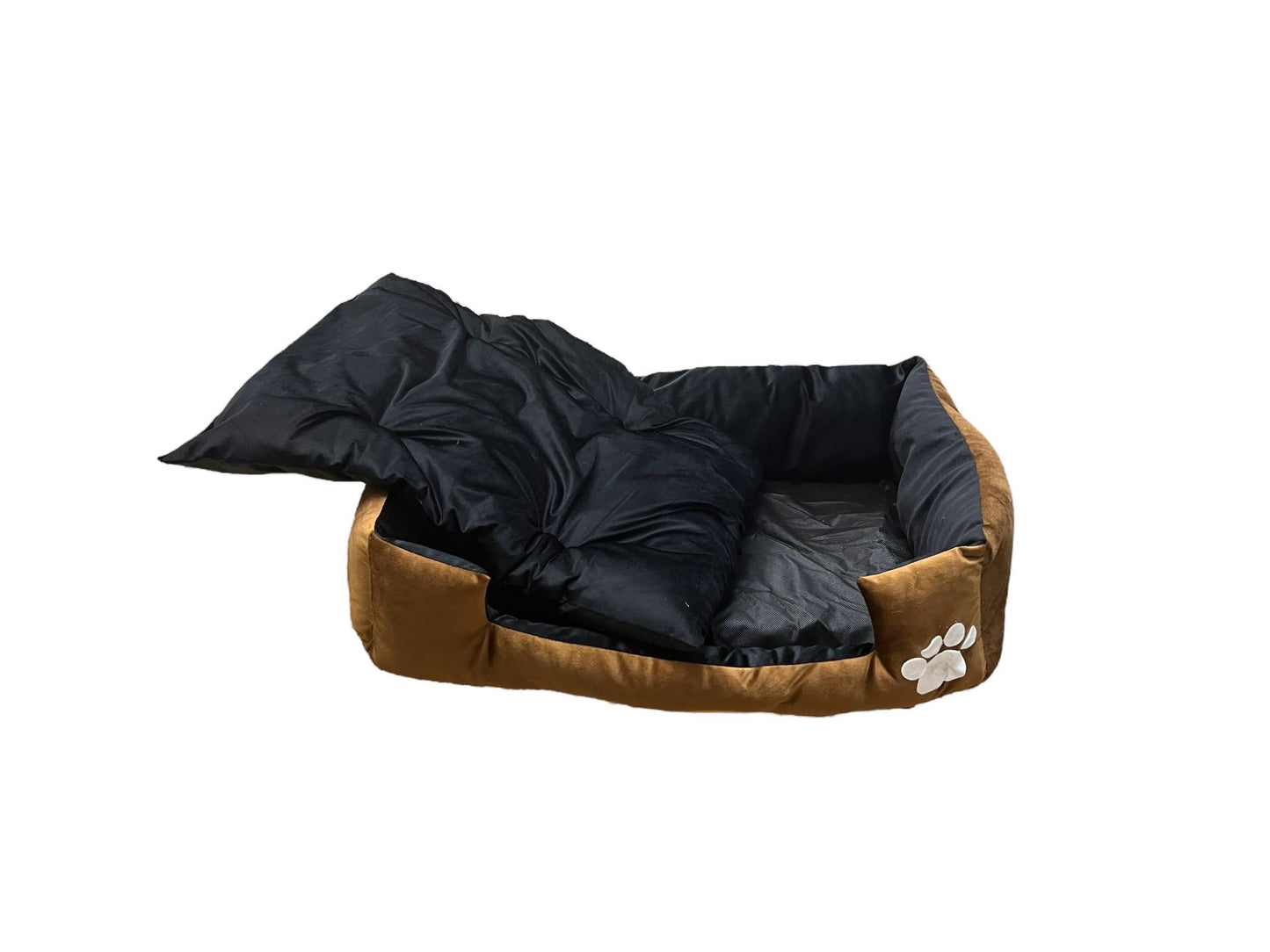 Comfy paw pet bed - XL - For cats & Small breed dogs | Brown and Black