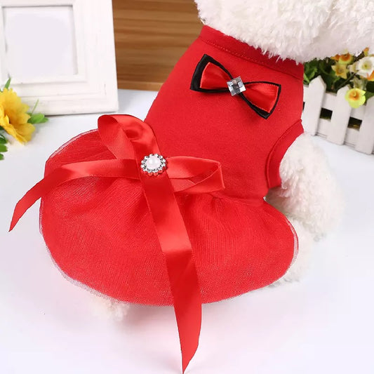 Lexa pet frock - red | Winter