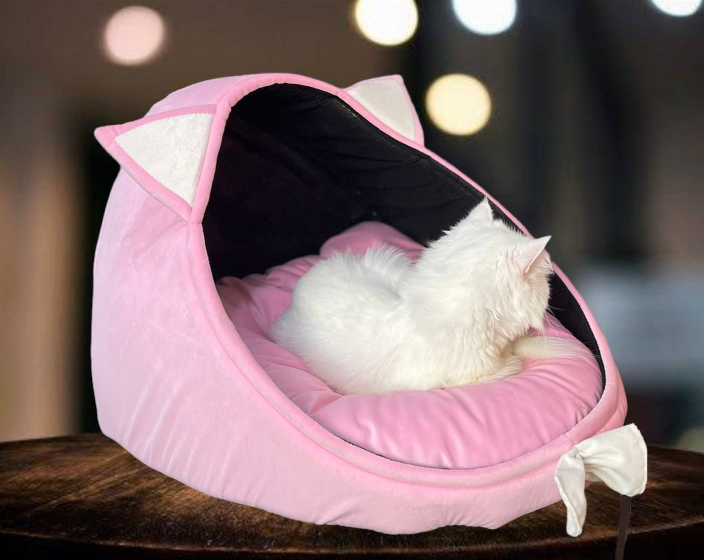 Bow pet house - Pink