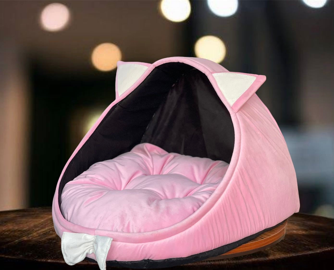 Bow pet house - Pink